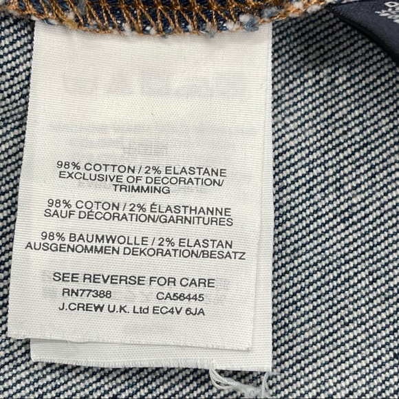 Madewell Stretch Denim Straight StepHem Mini Skirt Size 29 - Picture 14 of 14